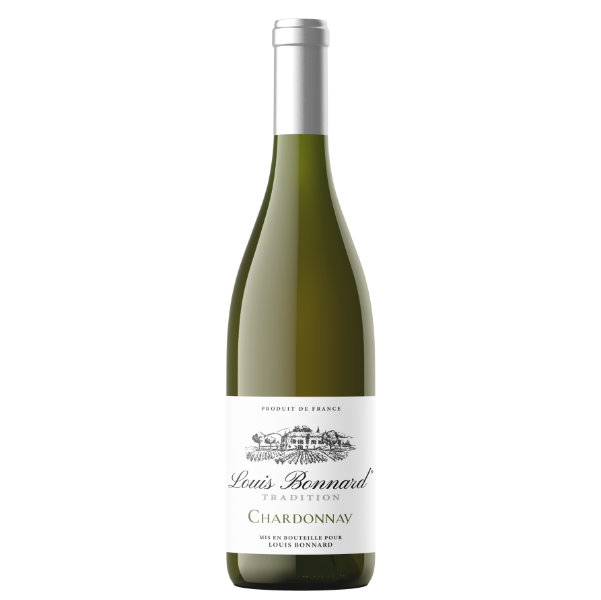 Deze Louis Bonnard Chardonnay Tradition is helder strokleurig van kleur met een kleine groene rand die mooi fonkelt. In de neus complexe aroma's van appel, bloemen en een tikje boter. De smaak is evenwichtig en met duidelijk terugkomende aroma's de afdronk is rank en fris in de stijl van een Chablis.