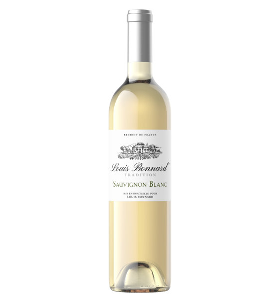 Deze Louis Bonnard Sauvignon Blanc Tradition is bleekgeel van kleur met een groene zweem. De neus is fris met aroma's van citroen en groene appels. De smaak is fris en krachtige met een ingetogen Sauvignon stijl de afdronk is lang en wat mineraal.