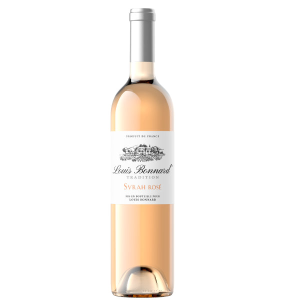 Deze Louis Bonnard Syrah Rose Tradition is licht zalmroze van kleur. In de neus tonen van rode besjes en frambozen, In de mond is hij lekker fris met niet te veel fruitigheid. Lekkere lange frissen en licht minerale afdronk met een lik fruit. Geniet hem goedgekoeld rond de 10 graden Celcius. Genieten bij: Lichte visgerechten, kip, salades en zachte witte kazen.